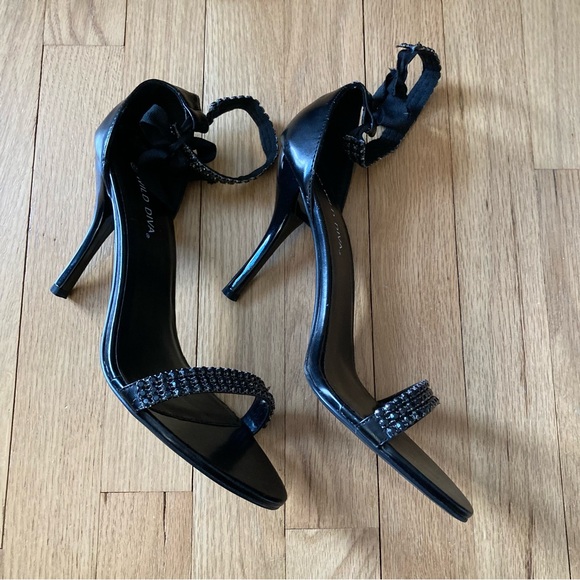 🆕 NWOT ‘Wild Diva’ size 9 Evening 
sandals. Jeweled ankle strap Black. 4 in heel - Picture 6 of 10